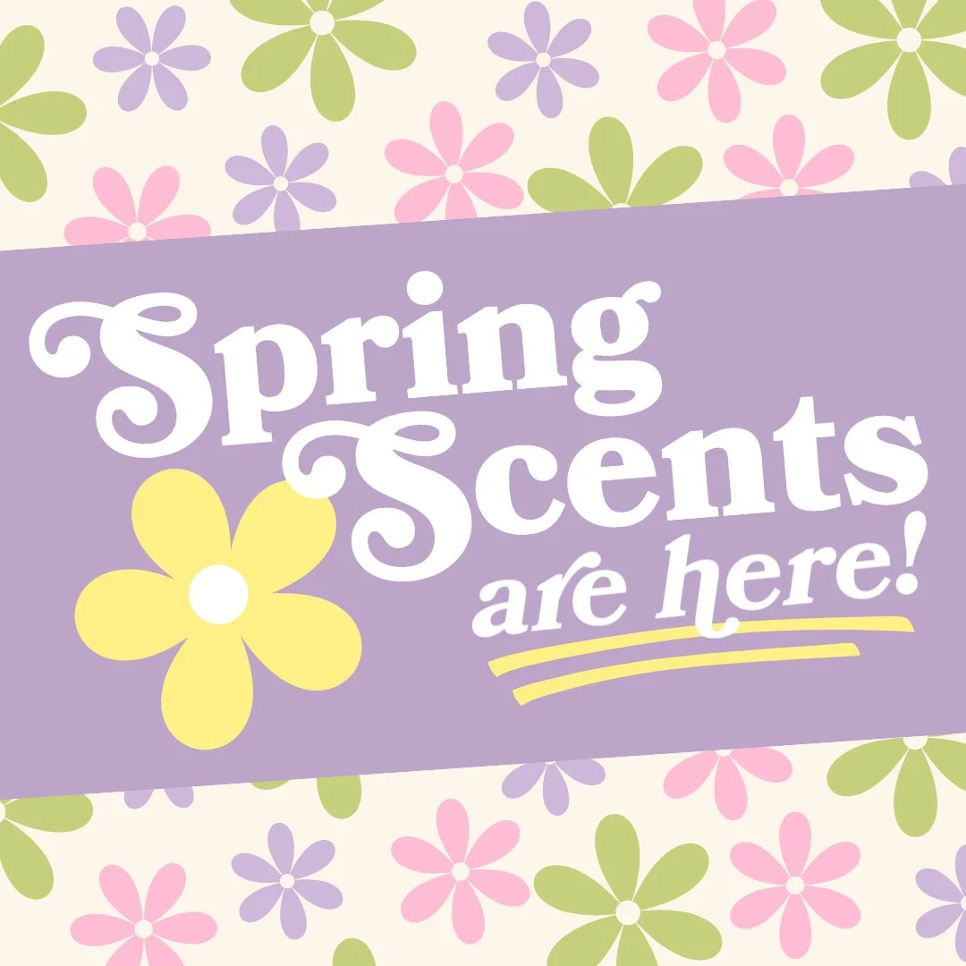 Spring scents have sprung 🌷 ⁠
All of our freshest scents are officially on the shelf 😌⁠
Pour your own candle today! ✨