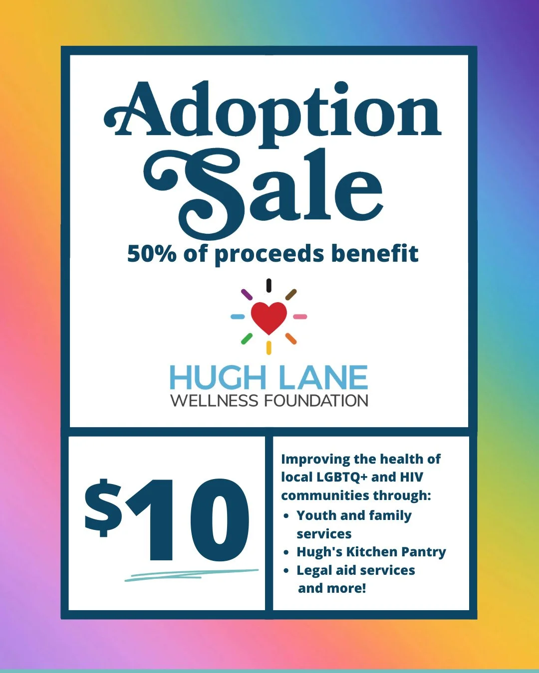Our annual June Adoption Sale is here! Hundreds of abandoned candles are ready for a new home! 50% of the proceeds benefit the Hugh Lane Wellness Foundation helping improve the health of the local LGBTQ+ and HIV communities. ⁠
⁠
This sale will contin