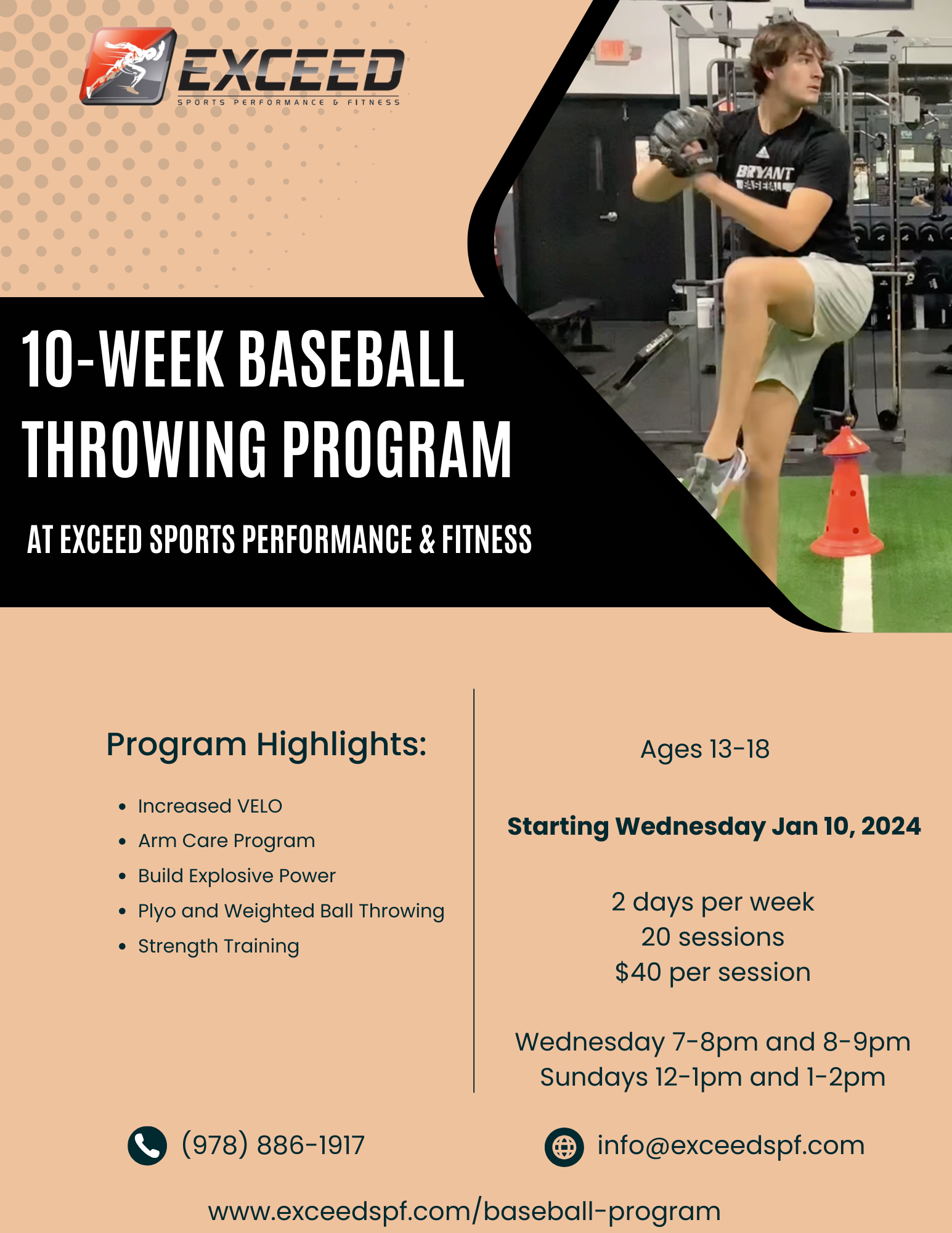 Baseball Program — Exceed Sports Performance and Fitness
