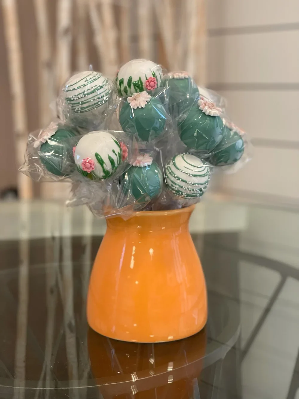 cake pop bouquet  $25 - tastes better than flowers!!