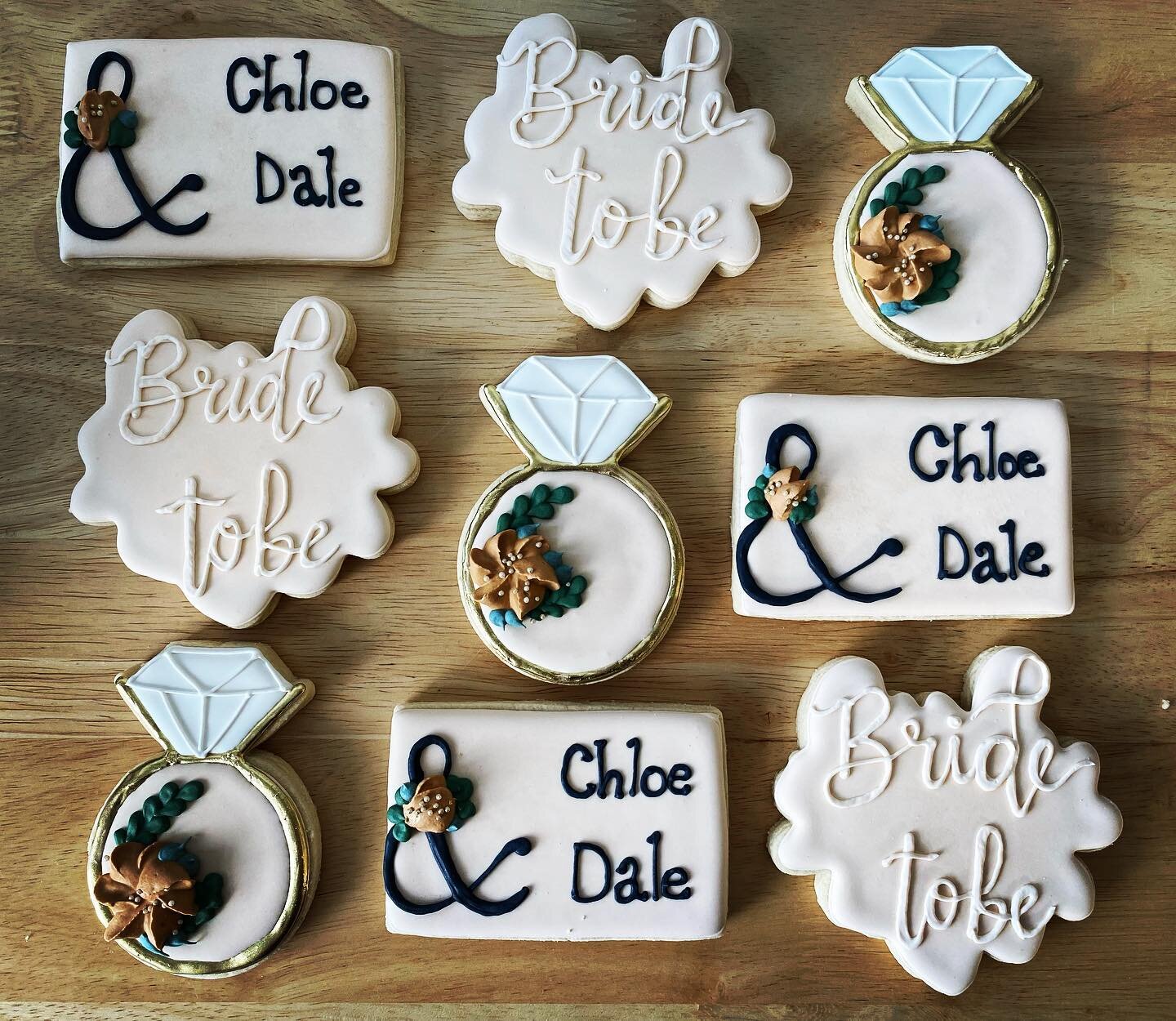 Loving the colors of this #boho style shower #weddingshower #cutoutcookies #favors #bridetobe #smallbusiness