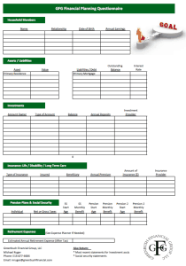 Financial Planning Questionnaire