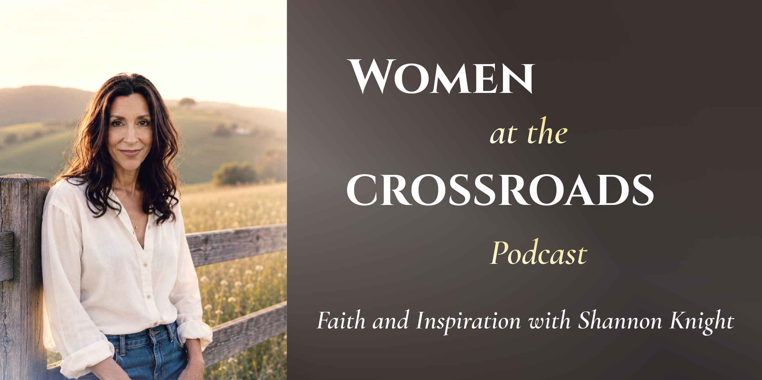 Shannon Knight Introducing her podcast 'Women at the Crossroads