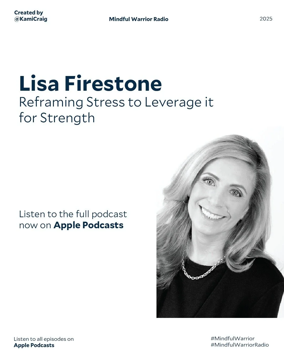 On Episode 41 of Mindful Warrior Radio, we welcome Dr. Lisa Firestone &mdash; Clinical Psychologist, Director of Research and Education at the Glendon Association, and Senior Editor at PsychAlive.org. Dr. Firestone is the coauthor of numerous article