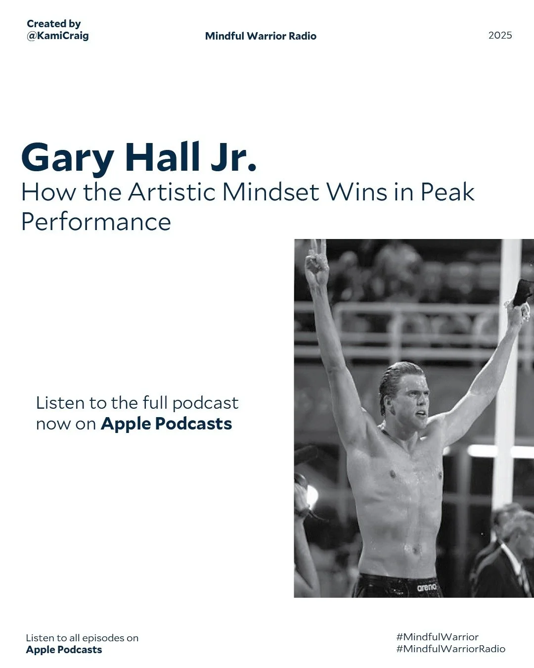 On Episode 42 of Mindful Warrior Radio, we welcome Gary Hall Jr.&mdash;a three-time Olympian, ten-time Olympic medalist, and one of the most iconic figures in the history of U.S. swimming. Known for his electric speed, bold personality, and trailblaz