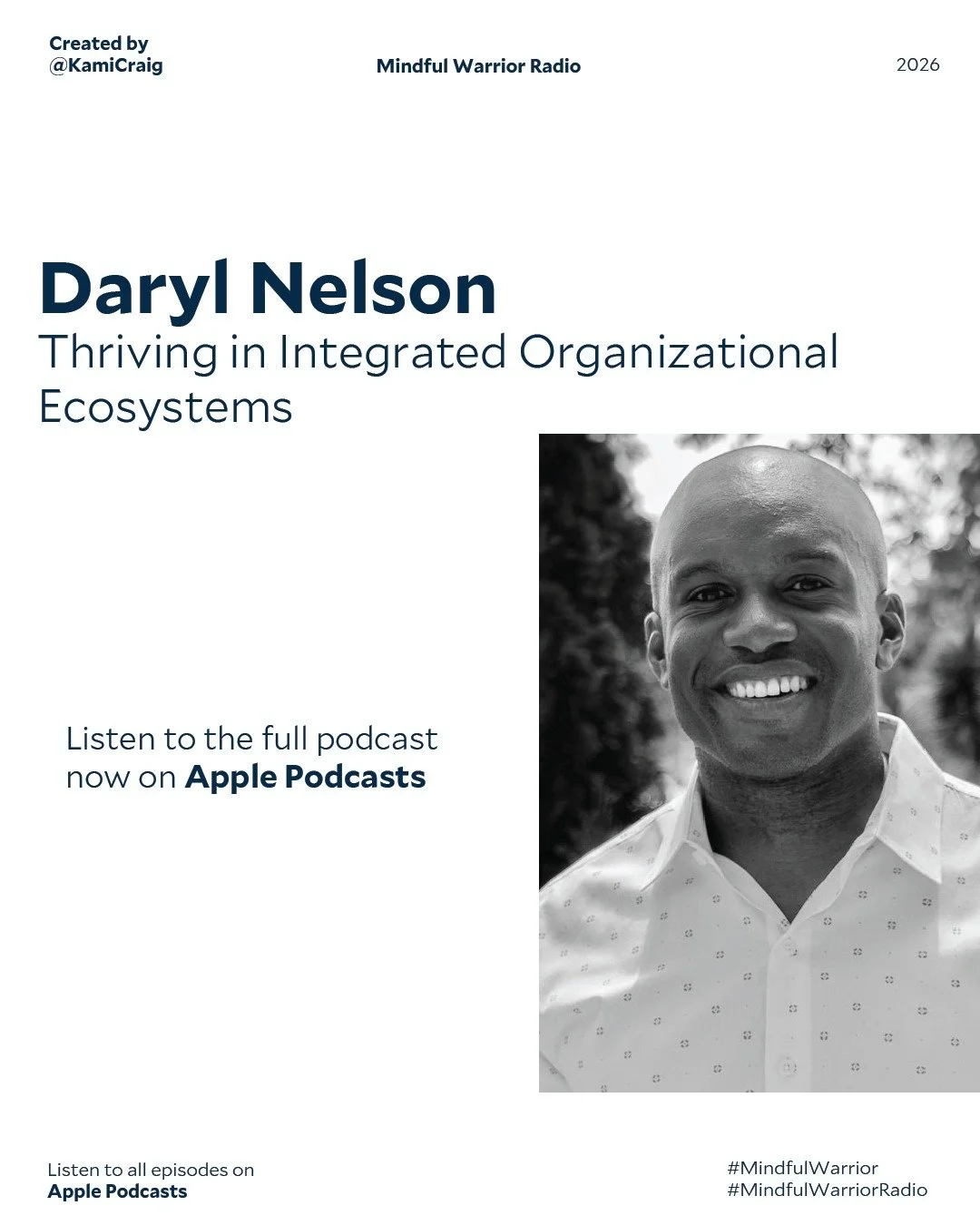 On Episode 44 of Mindful Warrior Radio, we welcome Daryl Nelson. Daryl has spent a decade in the NFL with the New England Patriots and Las Vegas Raiders, working inside some of the most demanding high-performance environments in professional sports. 