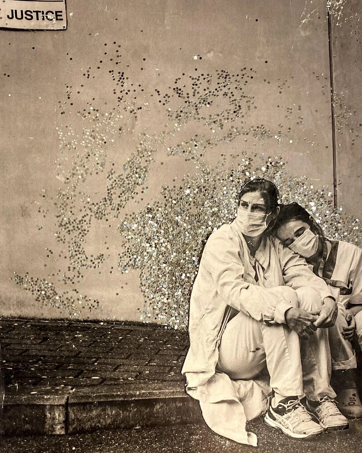 One year out.

Sometimes I think about how tired I am of this pandemic and then I remember that I haven&rsquo;t watched anyone die today.

Nat Geo photo by @cedricgerbehaye cut into pieces, backed with card stock, outlined, glittered and then reassem