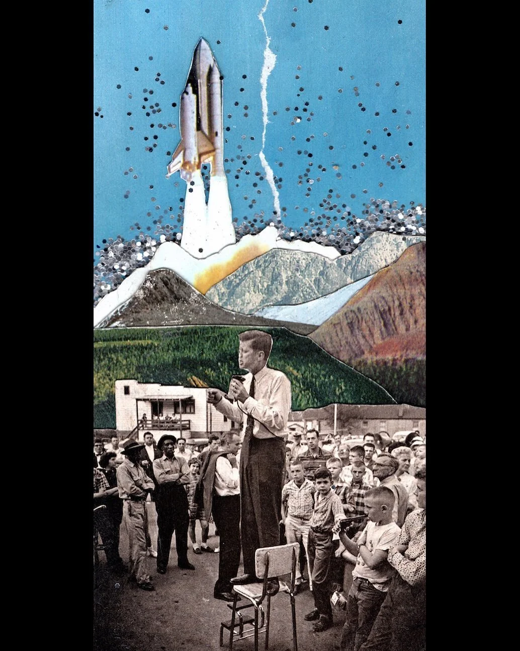 &ldquo;There is no strife, no prejudice, no national conflict in outer space as yet. Its hazards are hostile to us all.&rdquo;

On the 20th anniversary of the first human space flight and 18 years and 7 months to the day from when that iconic moon sh