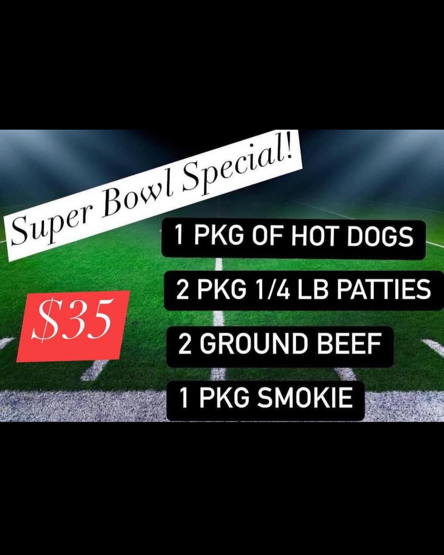 Happy Saturday❤️

Stop by The Beef Barn today for all your Super Bowl🏈&amp; Valentines Day💕 needs! 

Check out our

🏈Super Bowl Special for $35

💕Valentines Day Special for $65

🔥Briskets are $5.50 per lb 

We also have farm fresh eggs🍳 and hom