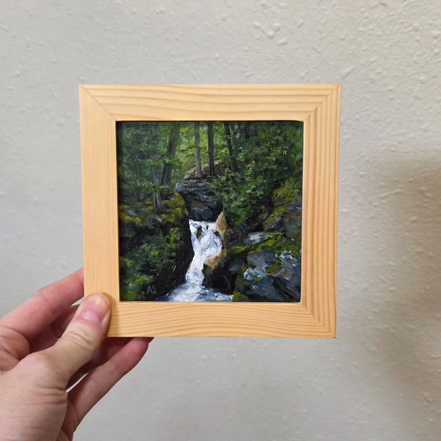 A week after my dog Spartacus died, I dusted off my paintbrushes &amp; started this small 4x4&quot; painting. His passing reminded me that death comes for us all &amp; affirmed so much of how I was intentionally choosing to live my life...and also mo