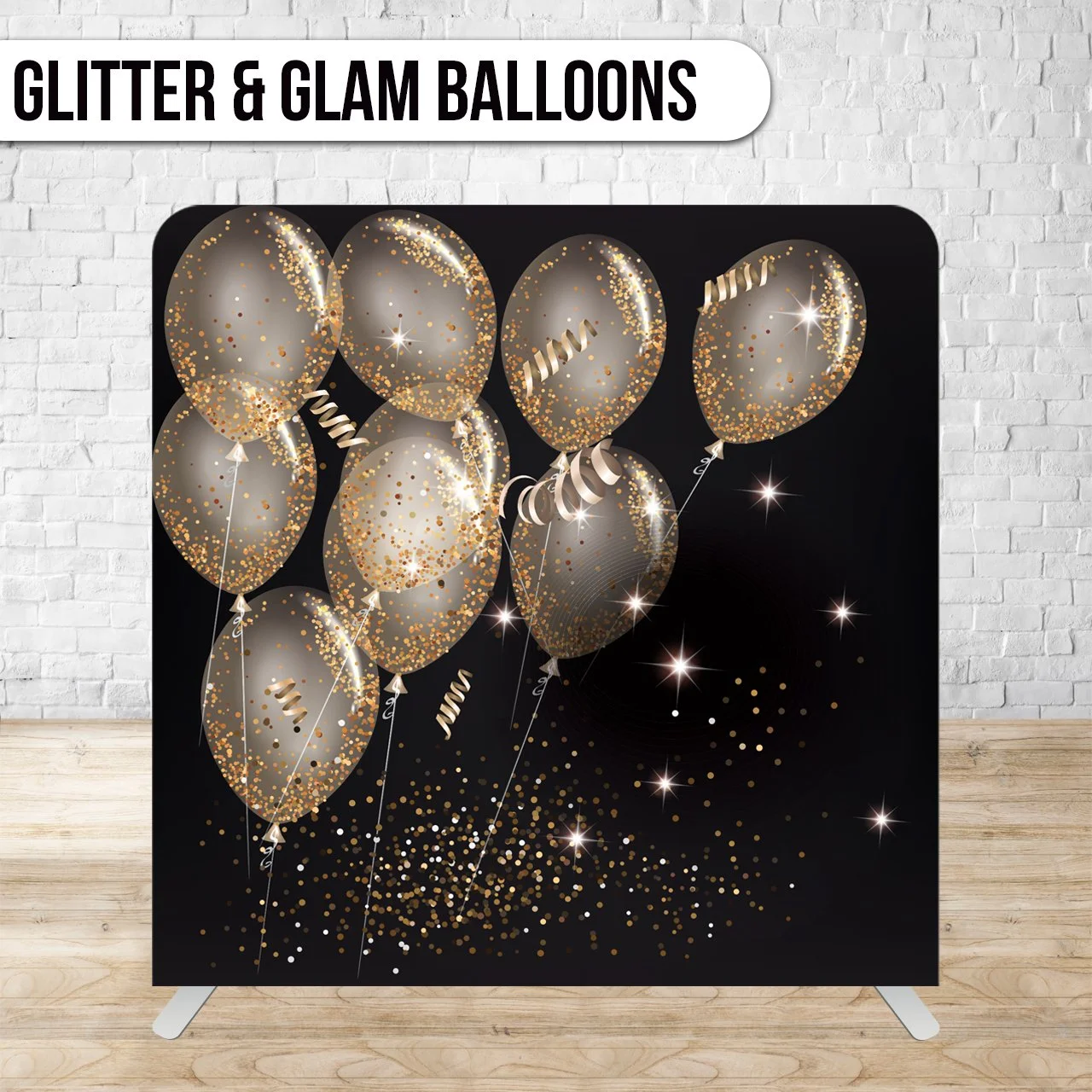 Glitter & Glam Balloons Backdrop