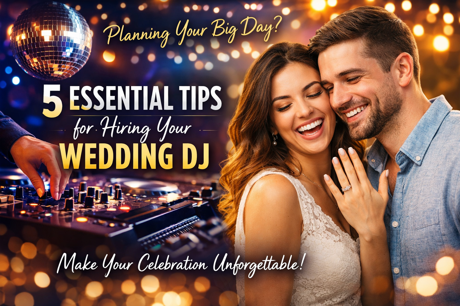 5 Music Tips Every Newly Engaged Couple Should Know When Hiring a Wedding DJ