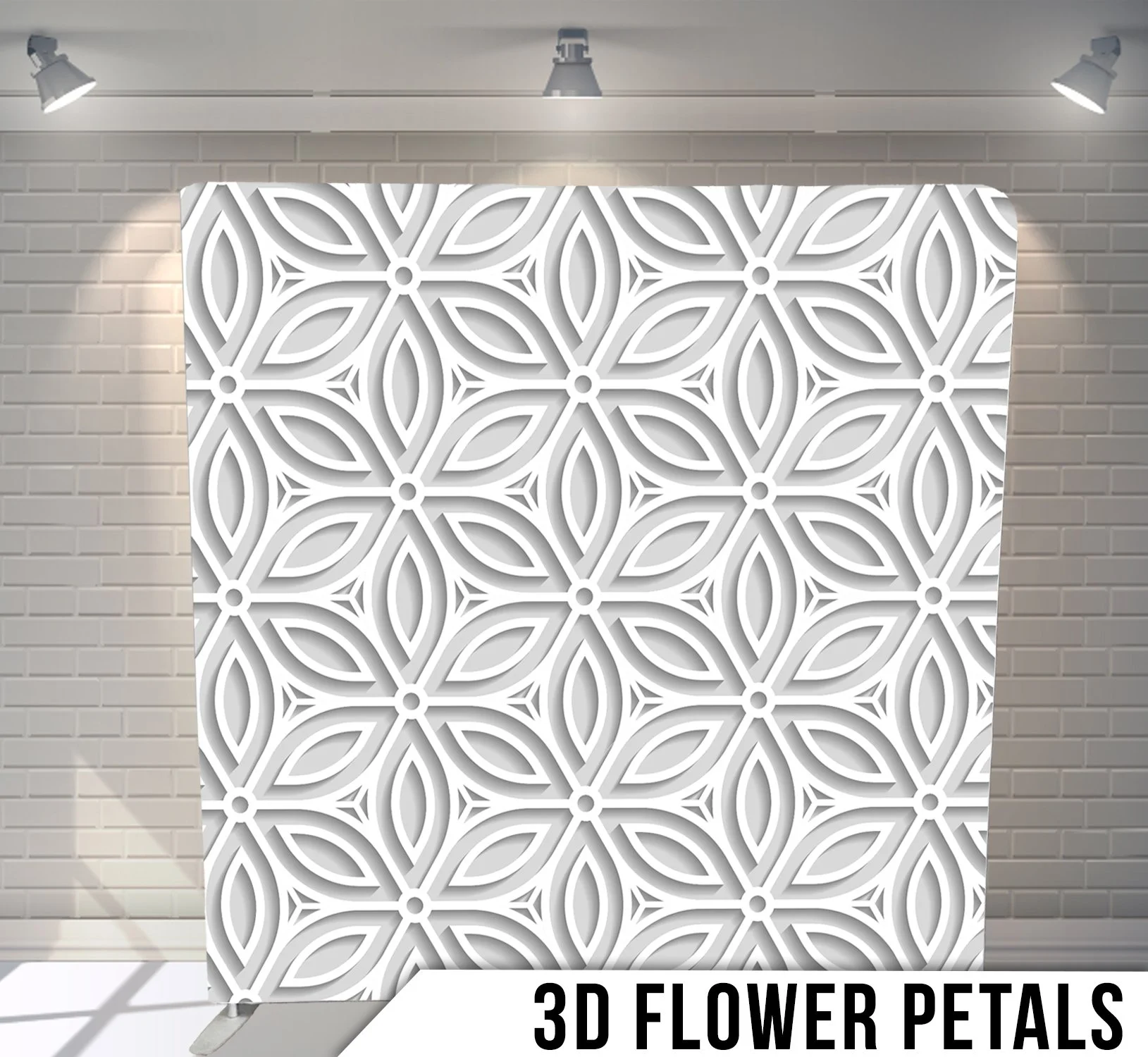3D Flower Petals Backdrop