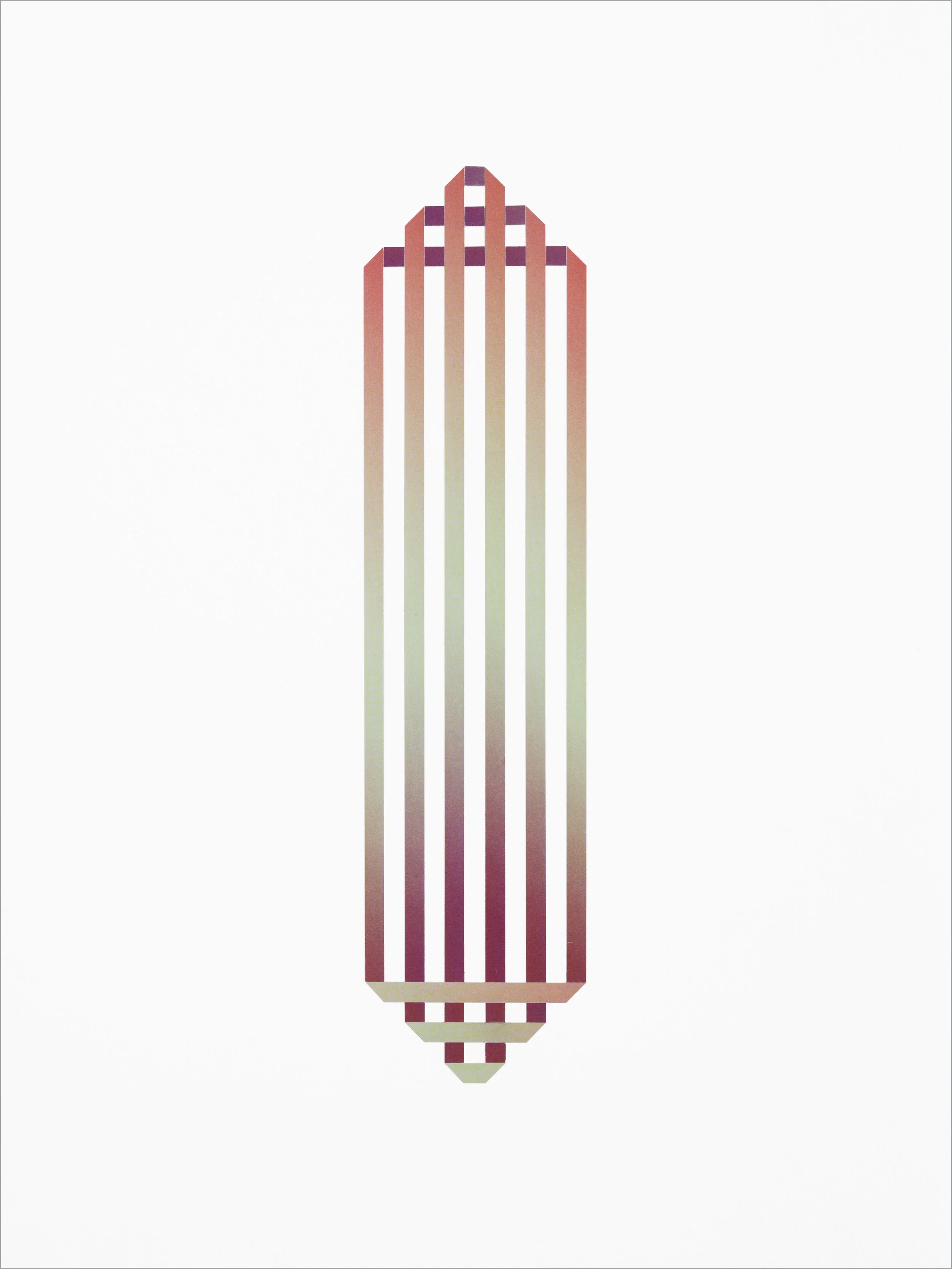 Spaces To Celebrate II (2025) - 16"h x 12"w - Collage on Cotton-Rag Paper - $1,400 CAD framed