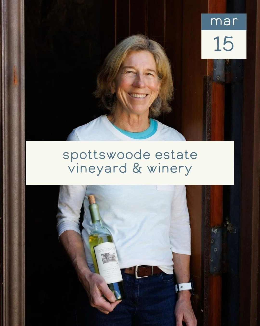 On Sunday, March 15th, we're honored to welcome second-generation vintner Beth Novak of @spottswoodewinery for our next ICONS &amp; INNOVATORS 🍷 dinner!⁠
⁠
A convivial celebration of spring's vibrant bounty, this dinner will showcase Spottswoode's e