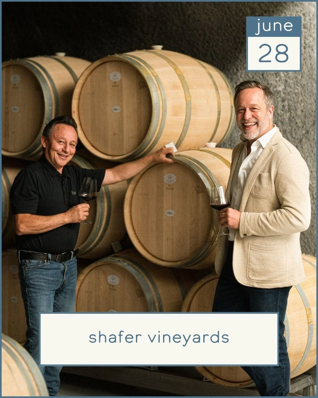 On Sunday, June 28th, we look forward to welcoming CEO Chris Avery and Winemaker Elias Fernandez of @shafervineyards for our next ICONS &amp; INNOVATORS 🍷 dinner!⁠
⁠
Throughout the evening, Chris and Elias will share stories from the winery's remark