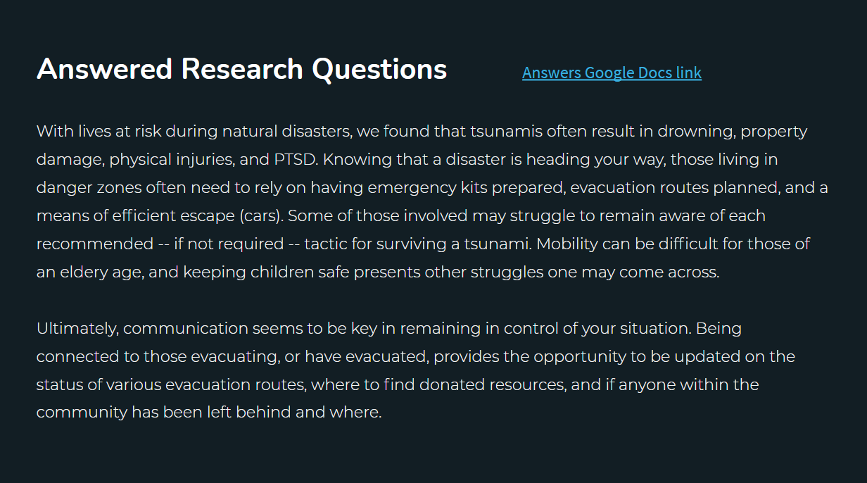 Click to be taken to the full google doc