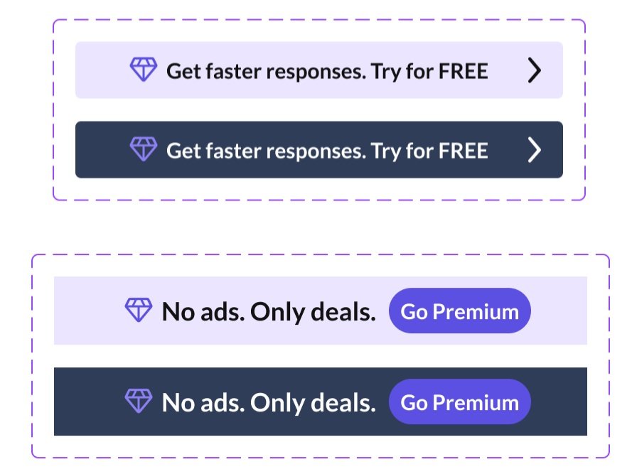 Assets elegantly stand out in the app to encourage engagement