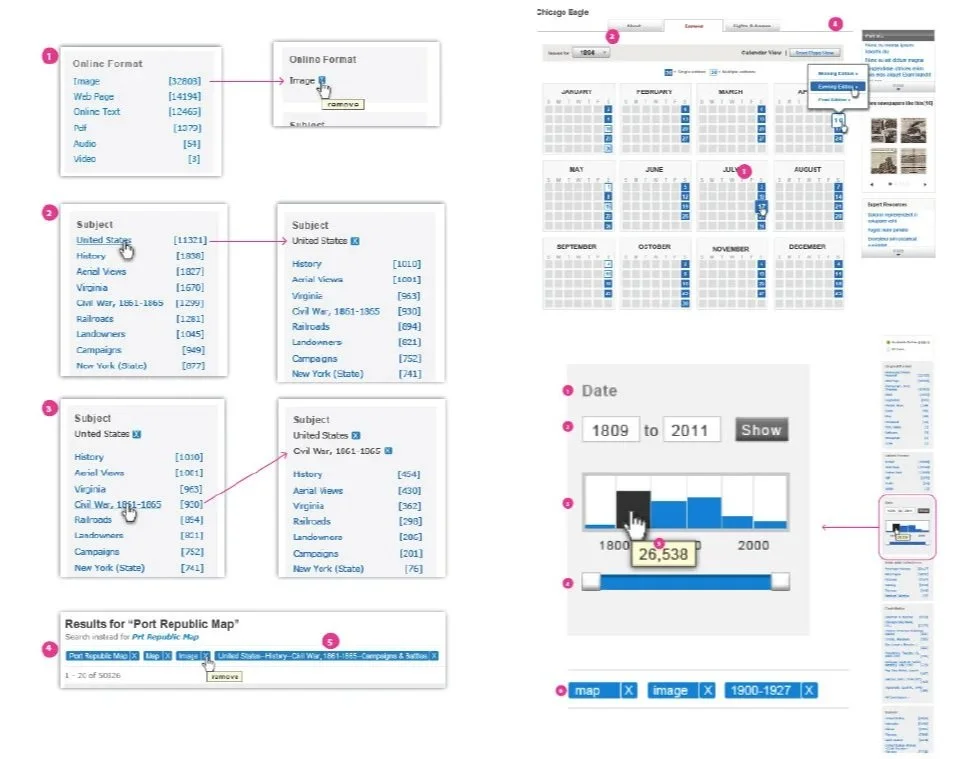 Documenting interaction models in a complex search paradigm.

For many complex operations, I worked with users and developers to define interaction models and design patterns providing detailed documentation as functional specifications in high-fidel
