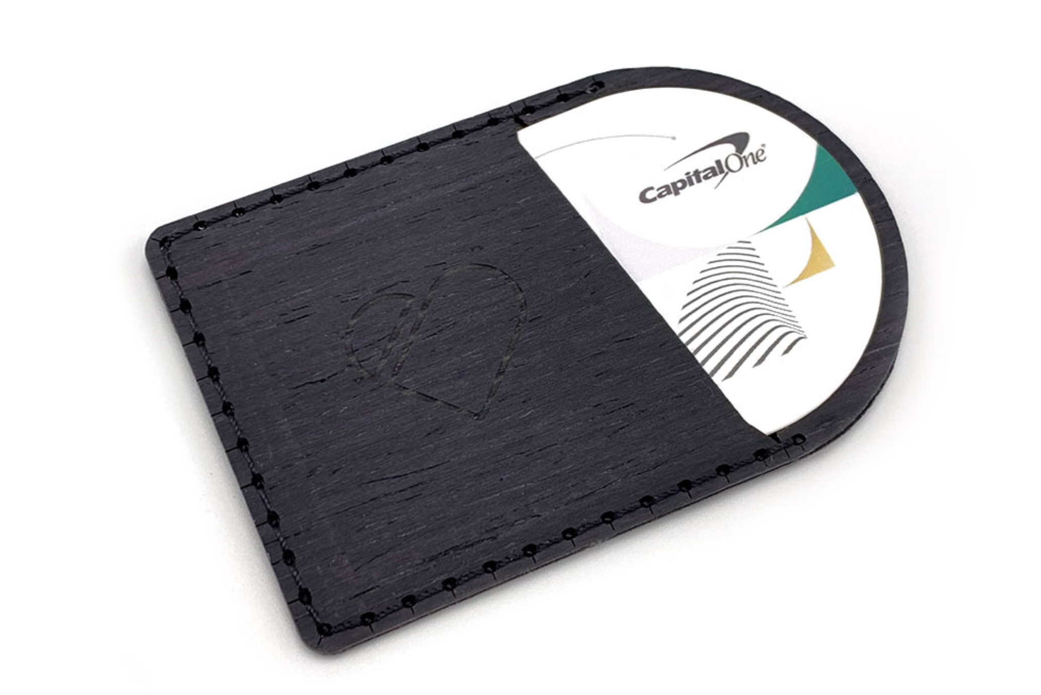 I worked with a vendor to manufacture this custom wallet and "thank you" cards