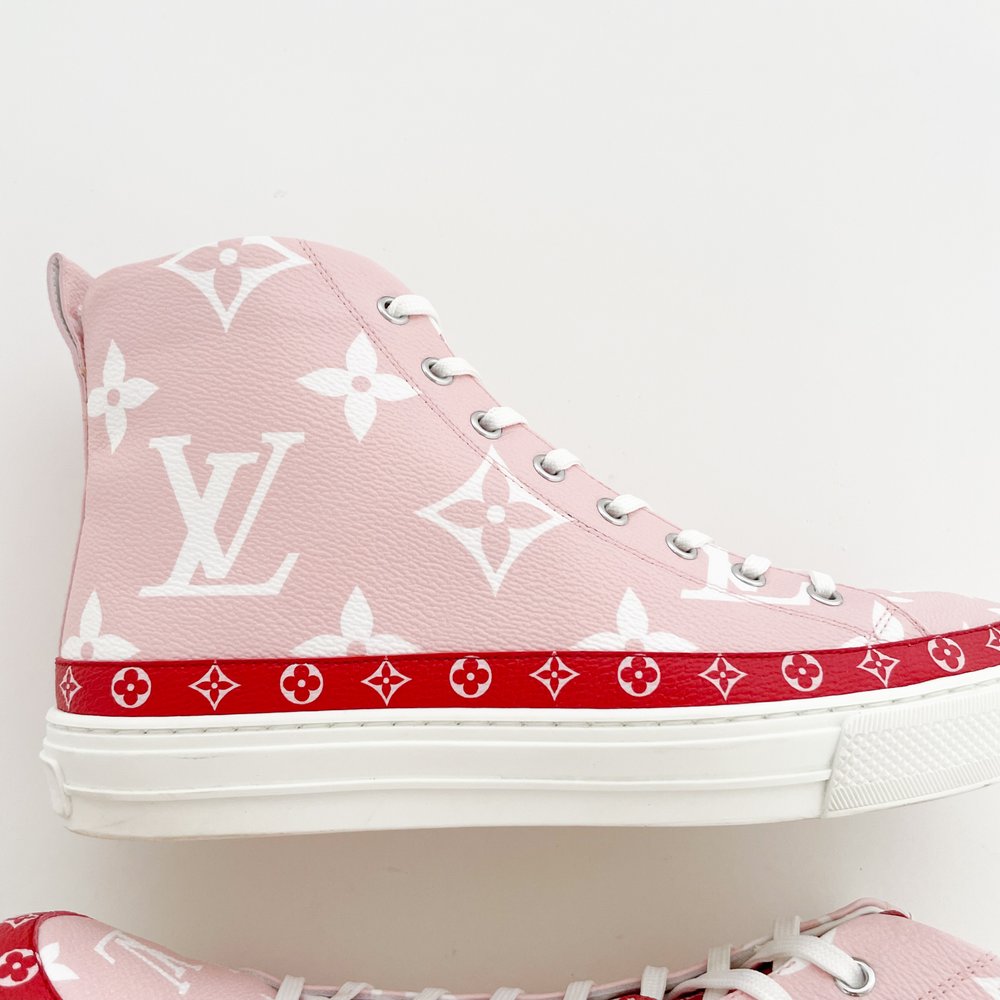 Louis Vuitton Stellar Sneaker Boot Pink Size 40 Women's 10 Giant