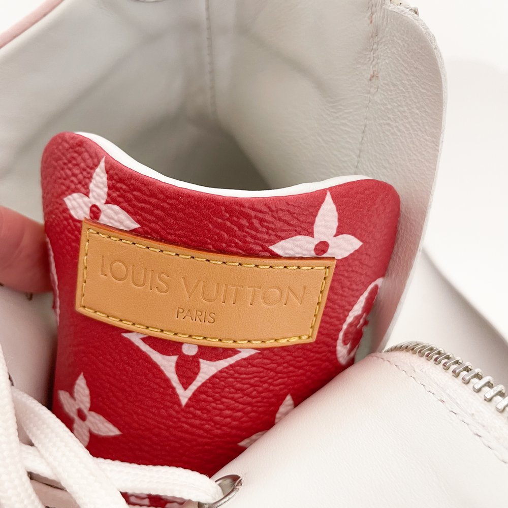 Louis Vuitton Giant Stellar Sneaker Boot EU 40 US 10 Pink Monogram