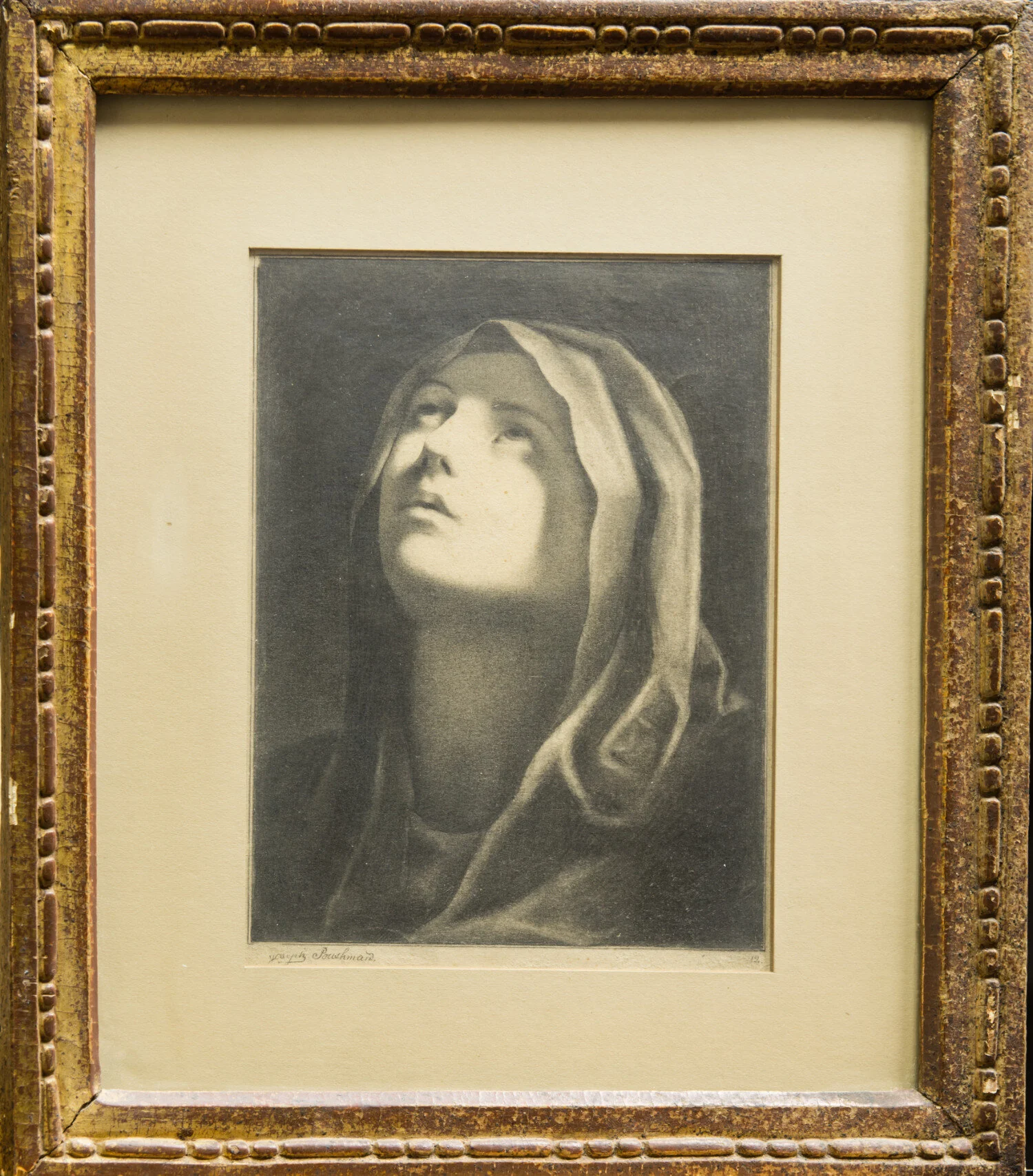 Untitled: Young Hulia, Wife of Pushman | pencil on paper | 6.25 x 8.5 in (12 x 14 in. with frame)