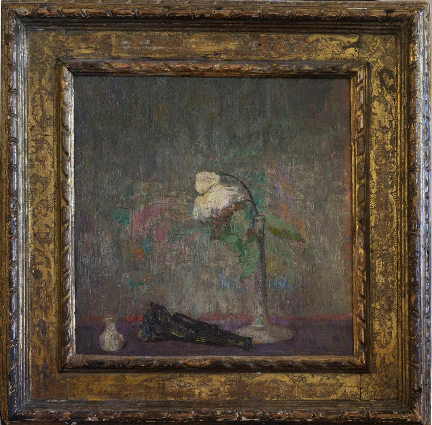 Repose | oil on board | 7 x 5.5 in. (12 x 13 in. with frame)