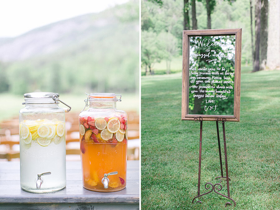 Wedding-Ceremony-Drink-Station-and-Unplugged-Sign.jpeg