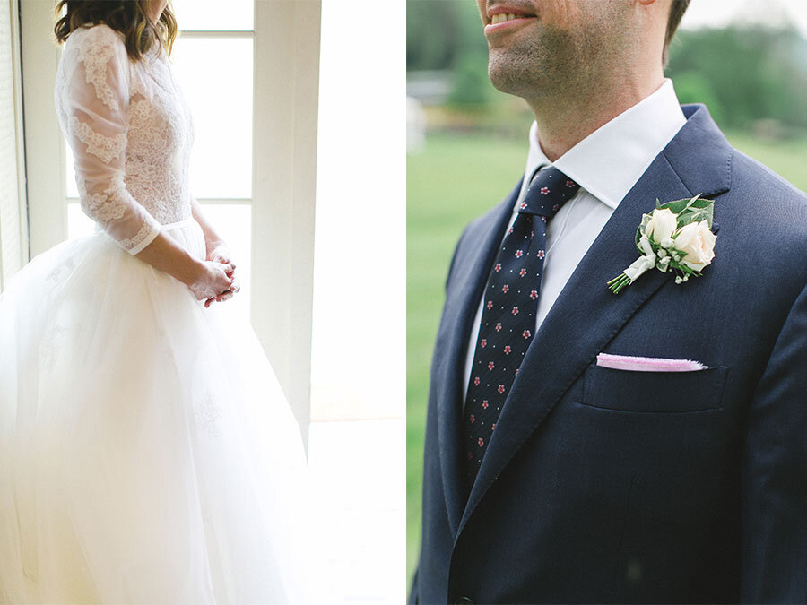 Lace-Bridal-Gown-and-Navy-Groom-Suit.jpeg