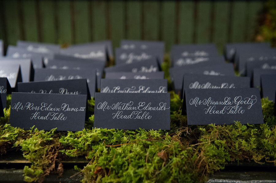 The-Farm-at-Old-Edwards_Calligraphy-Escort-Cards-on-Moss.jpeg