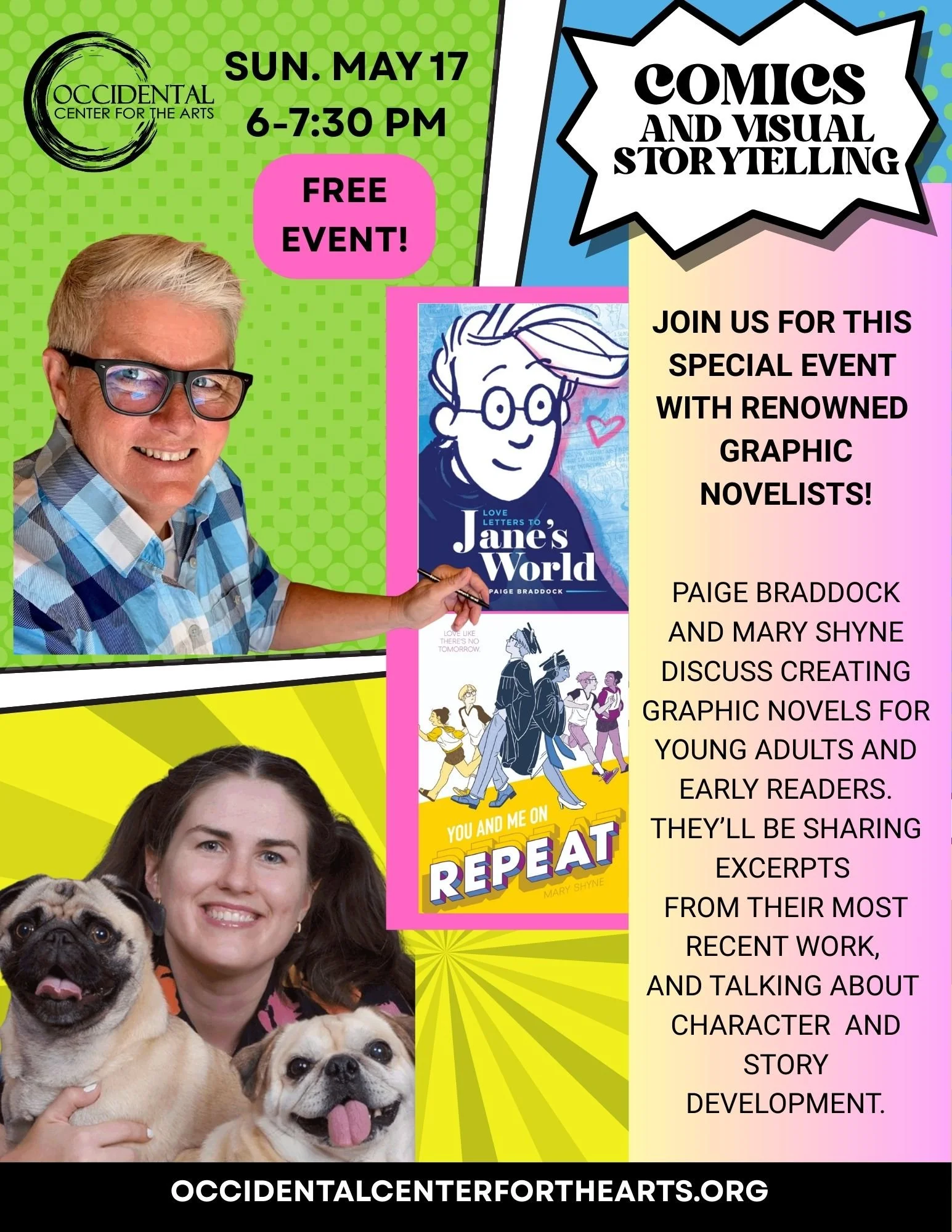 Comics and Visual Storytelling with Paige Braddock and Mary Shyne