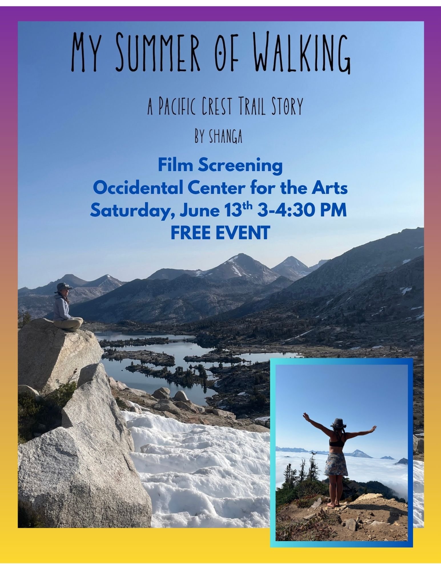My Summer of Walking: A Pacific Crest Trail Story - Film Screening