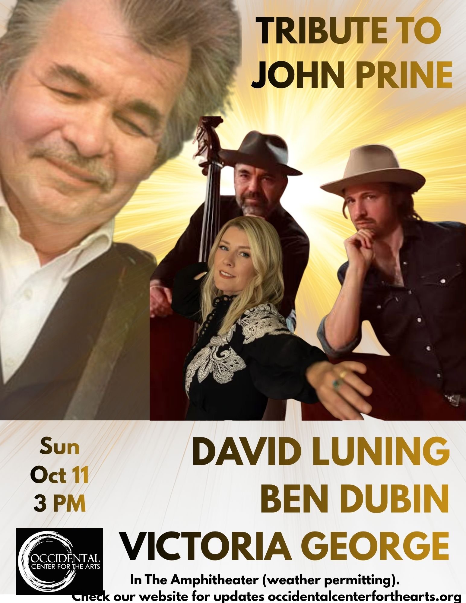 John Prine Tribute with David Luning, Jason Crosby, Ben Dubin and Victoria George