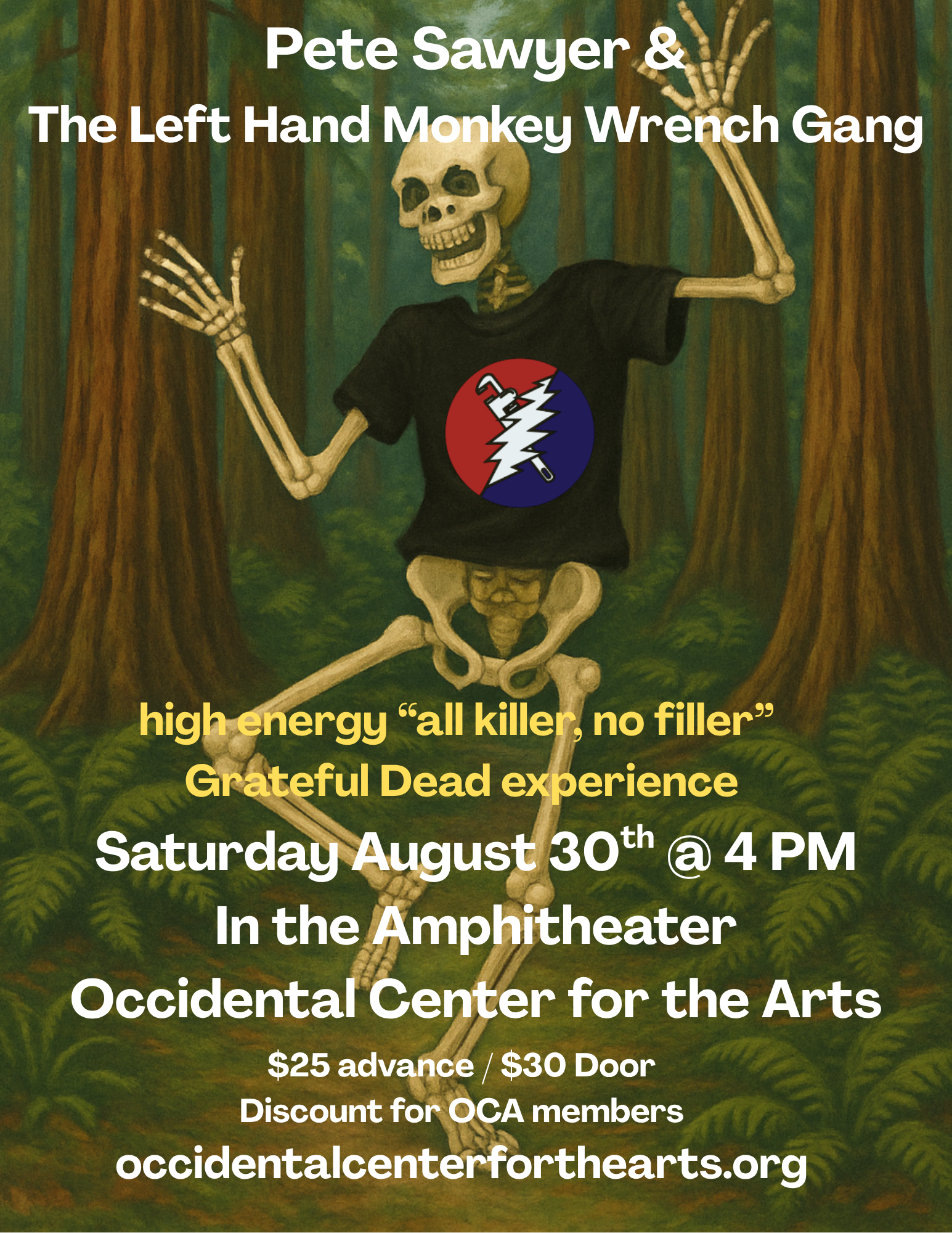 Pete Sawyer and the Left Hand Monkey Wrench Gang in the Amphitheater