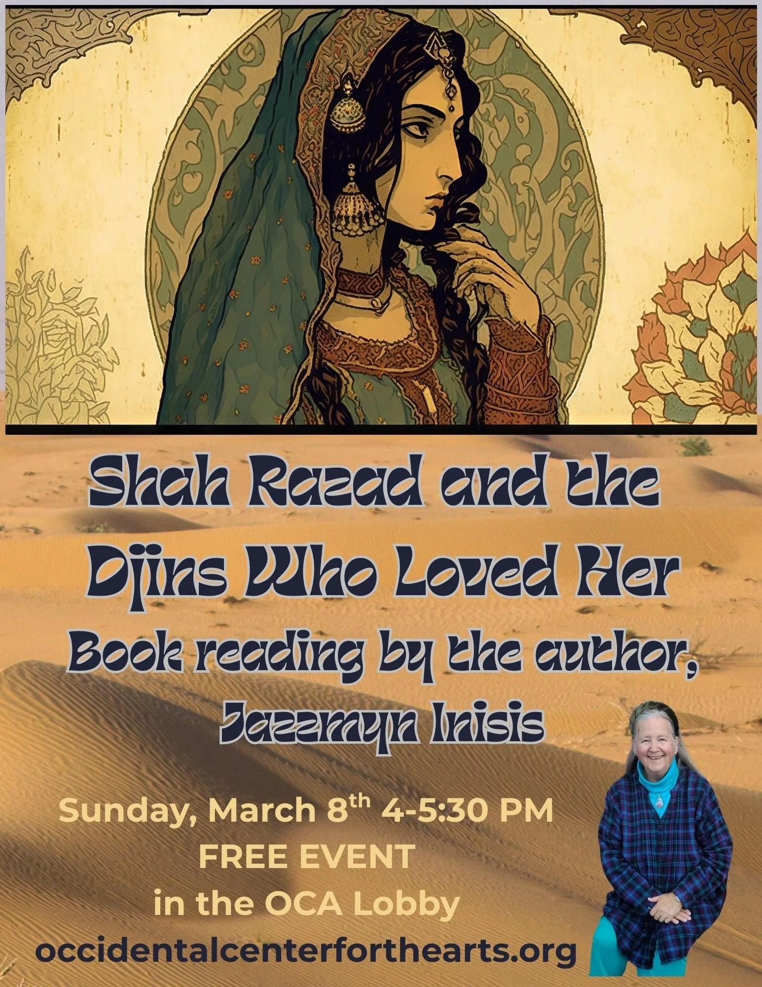 Book reading: Shah Razad and the Djins Who Lover Her with author Jazzmyn  Inisis