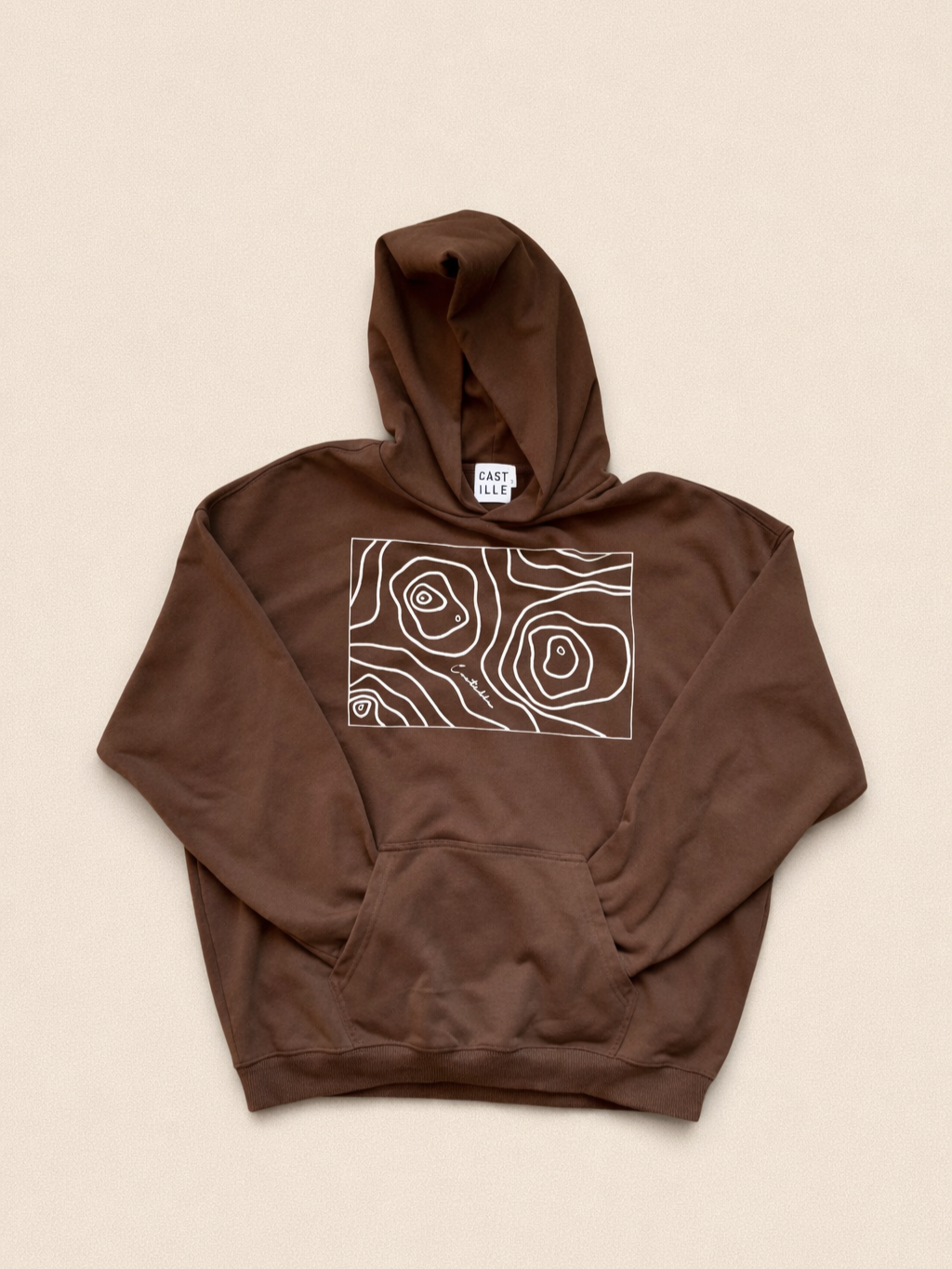 Topography Hoodie (Brown)