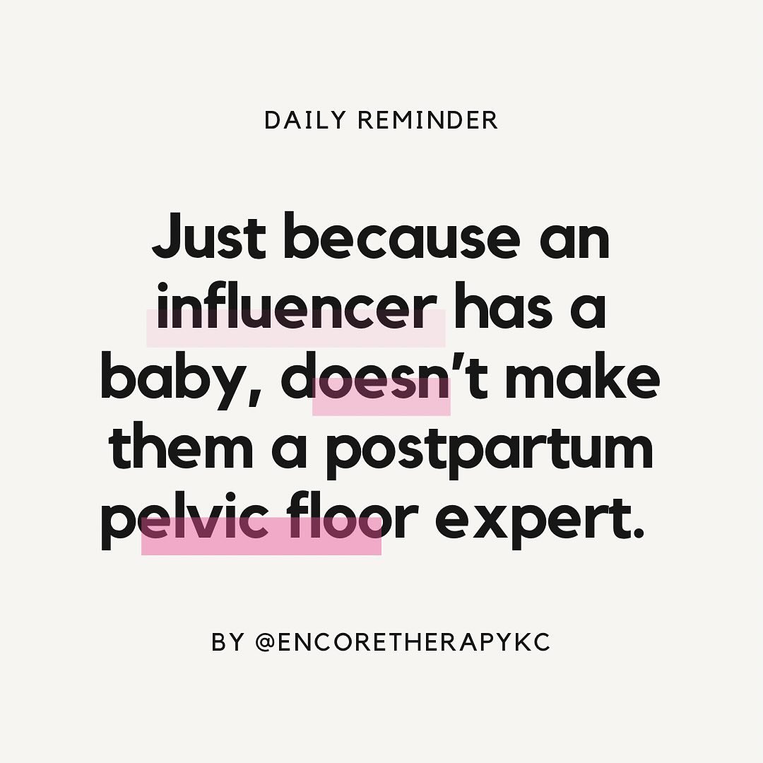 ❤️if i had a quarter for every pretty influencer who had a baby and then all the sudden became a postpartum pelvic floor expert 

🧡 I&rsquo;d have a LOT of quarters. 

💛you guys. I get that Instagram is filled with an abundance of FREE education 

