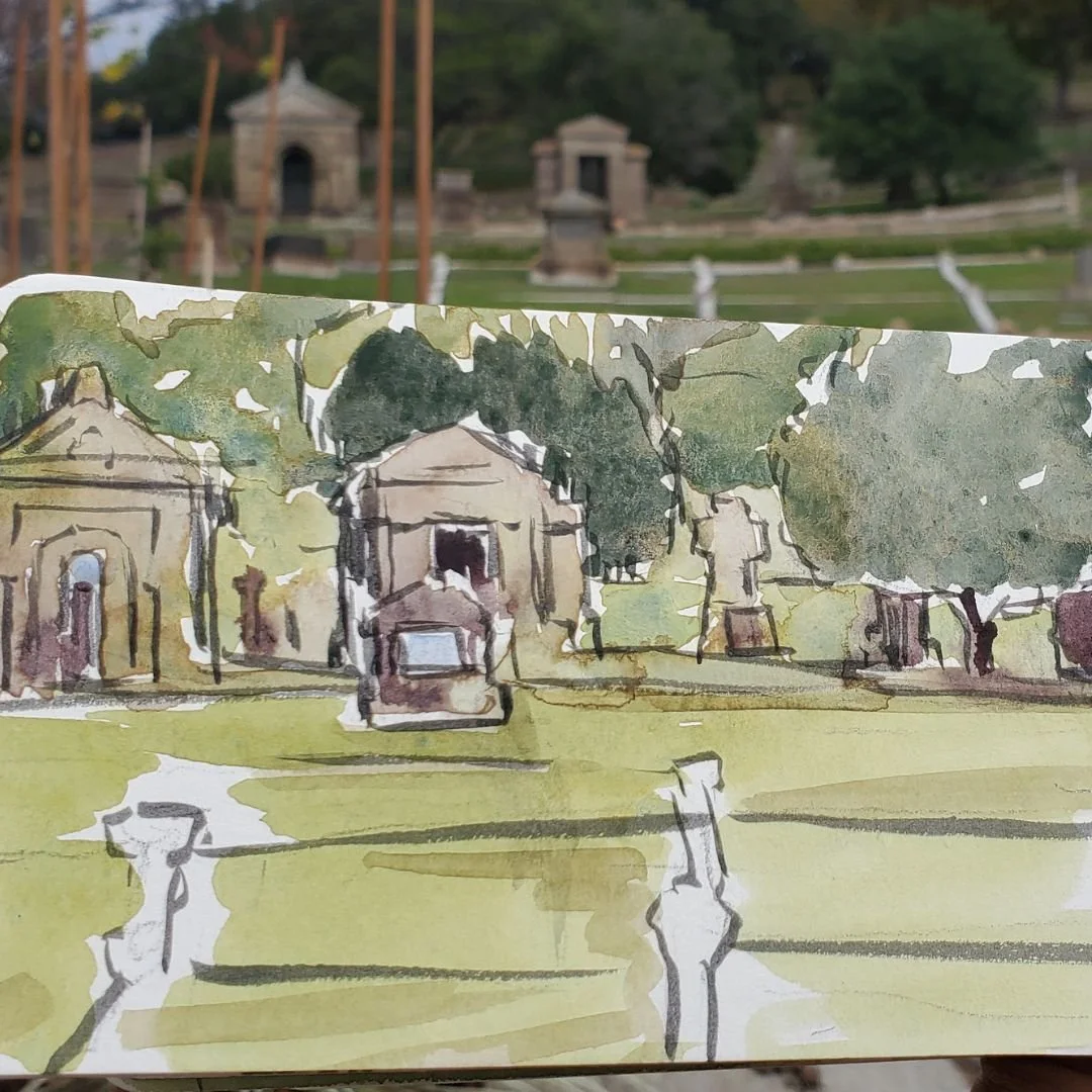 Sketch Odyssey East Bay—Mountain View Cemetery | October 29, 2022