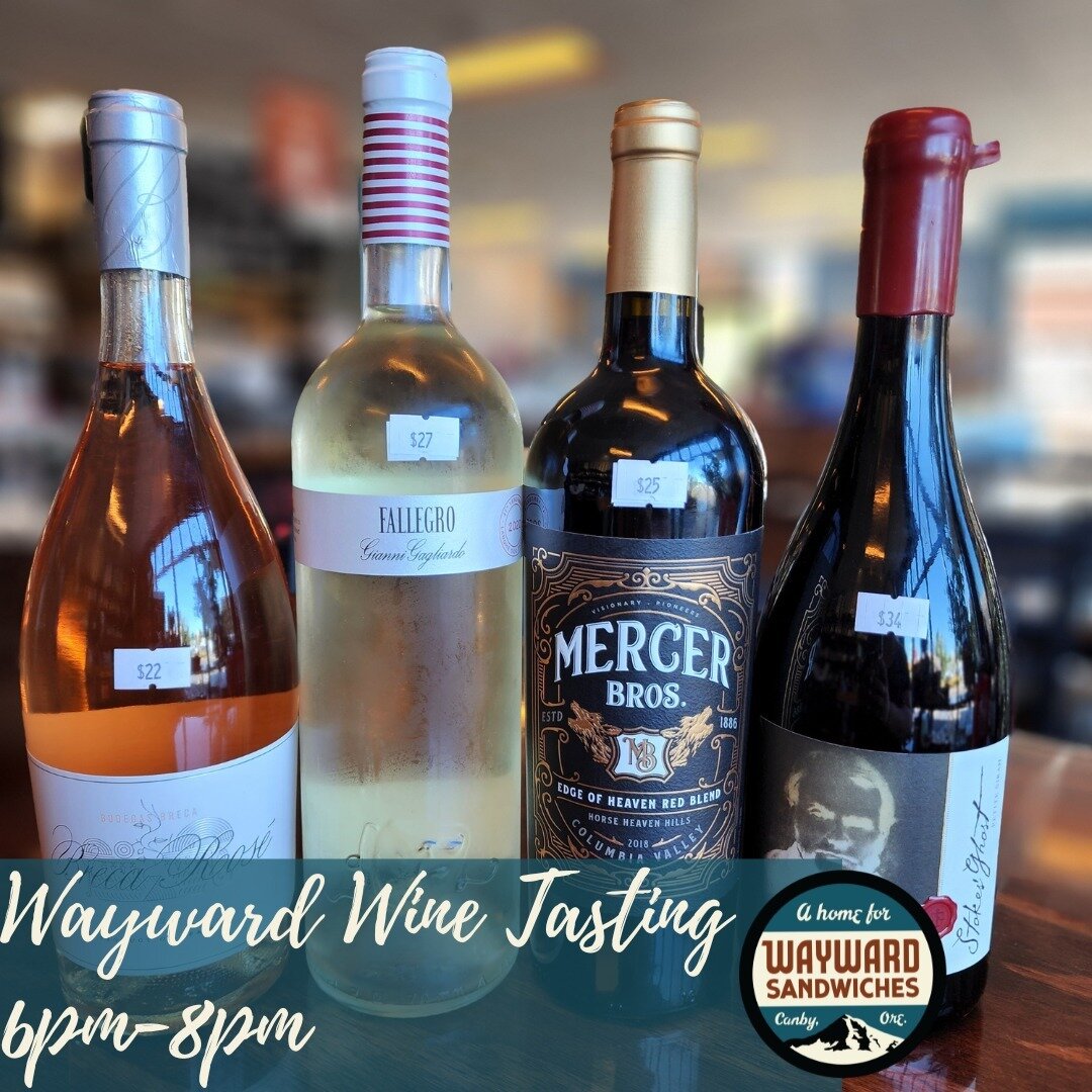 Happy Wine Wednesday! Come on down to Wayward tonight at 6pm to try all 4 of these delicious wines handpicked by Cayci!