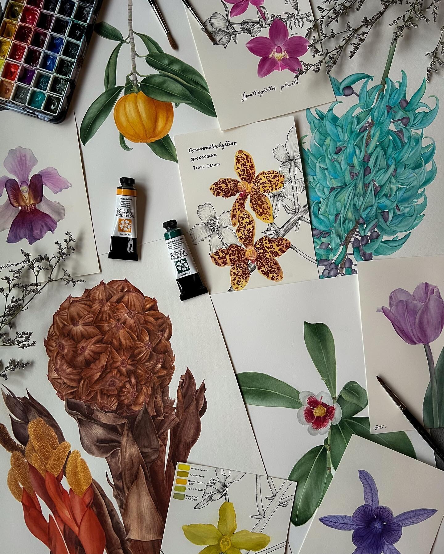 Looking back at this year, I never thought I&rsquo;d paint this much. It amazes me because I keep thinking that I&rsquo;m not painting enough despite having a full time job at the same time.

This year had many first too - I took part in my first onl