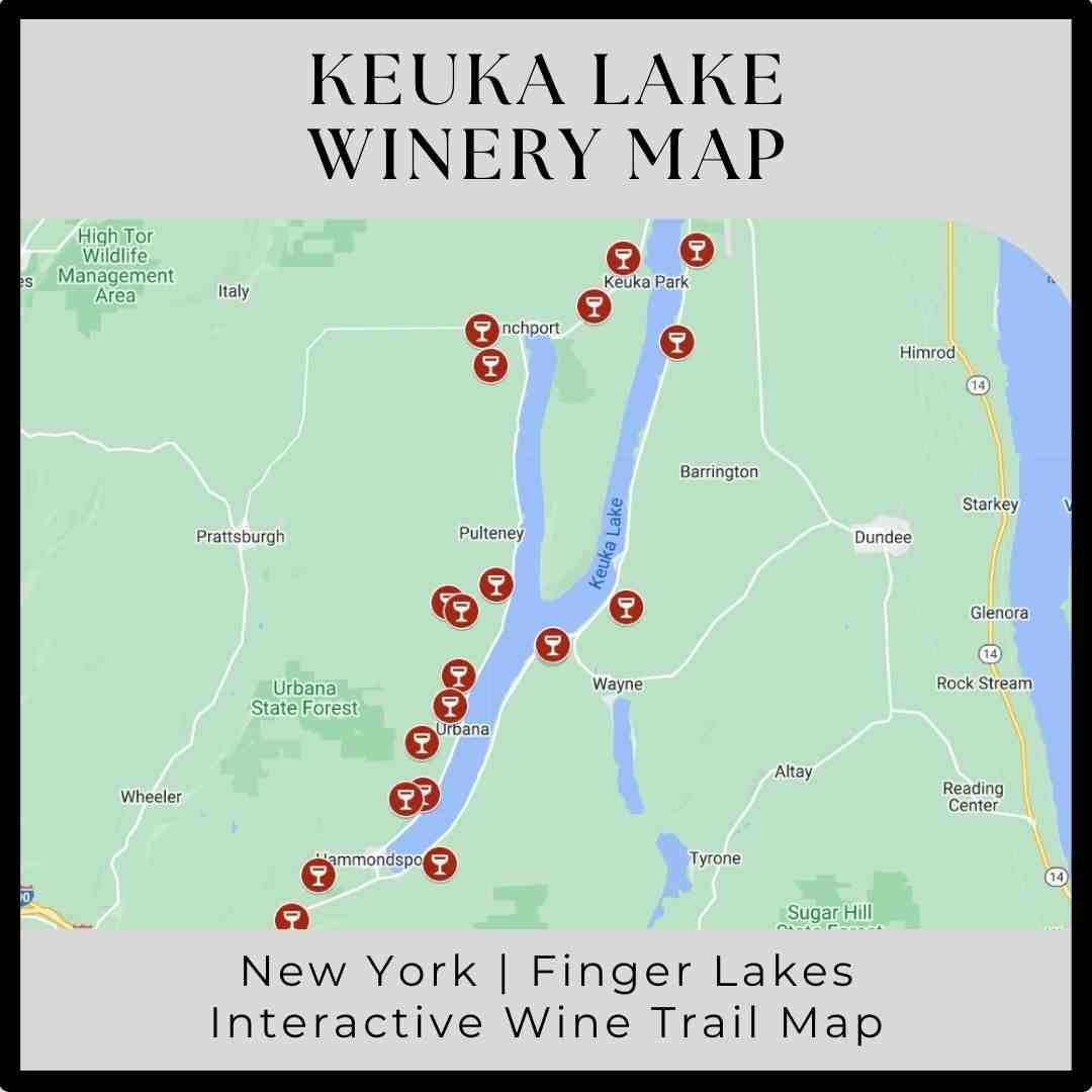 Keuka Lake Winery Map — Guided Wino