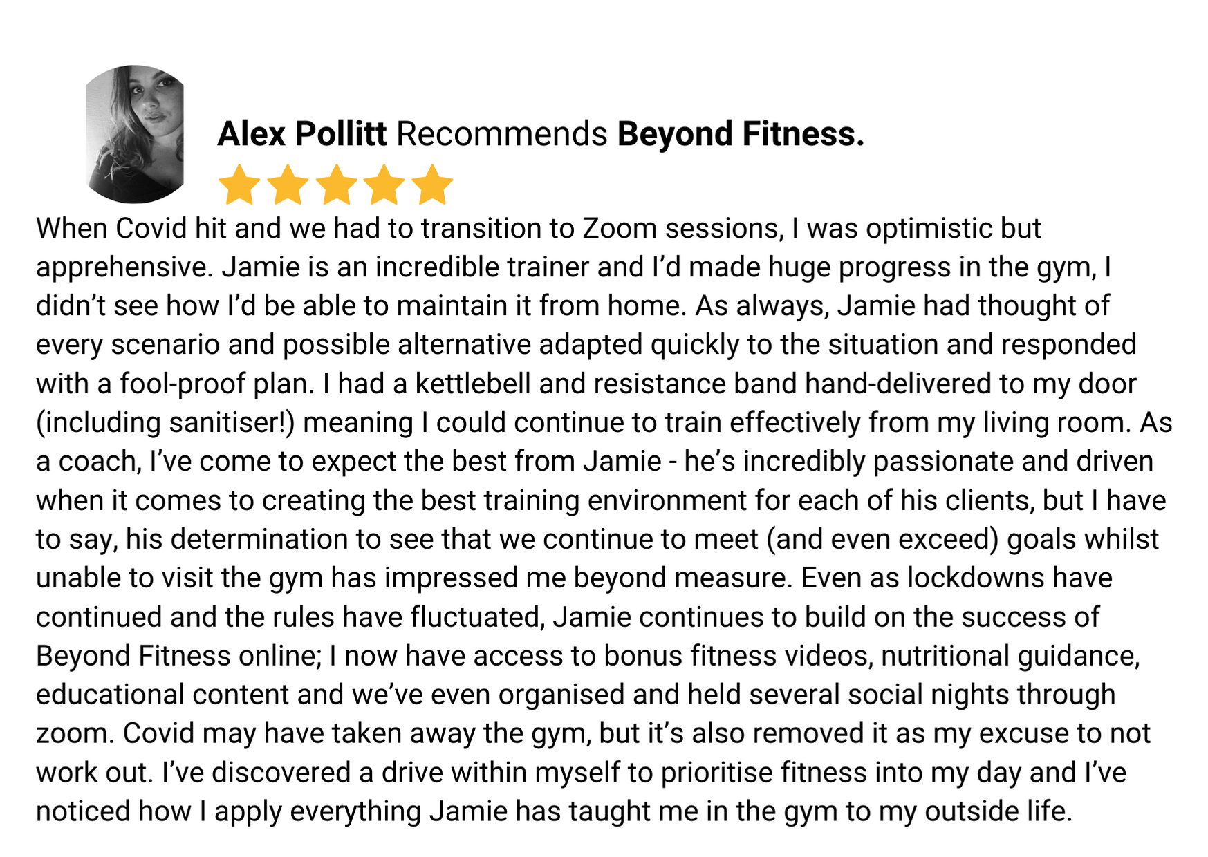 personal trainer reviews