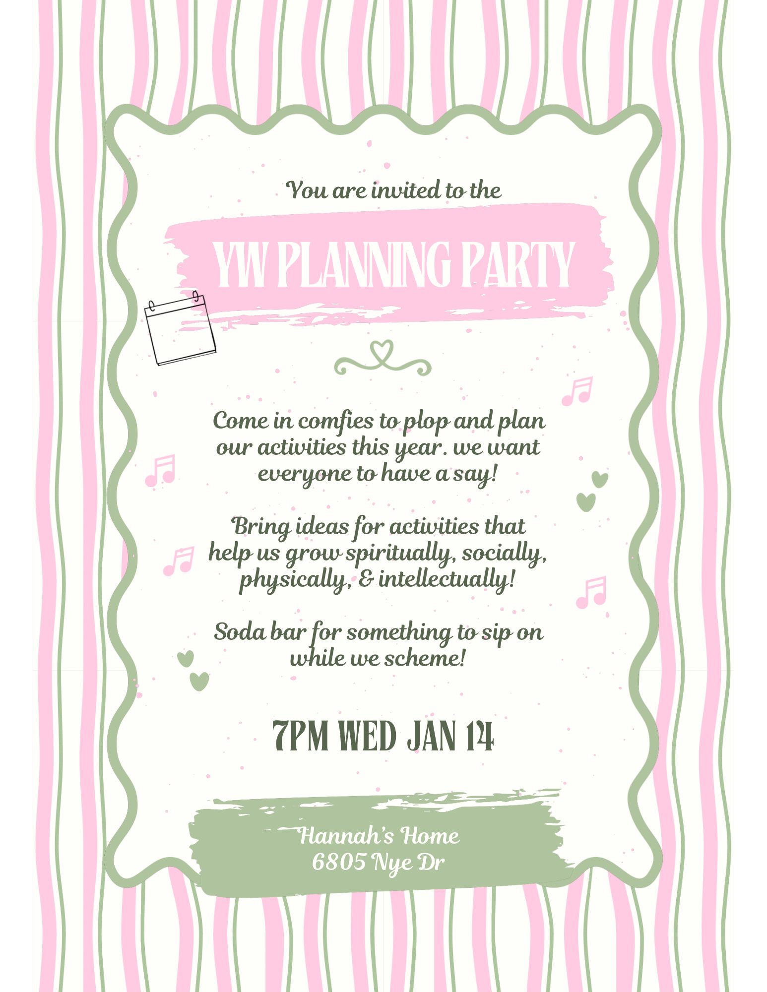 YW Planning Party