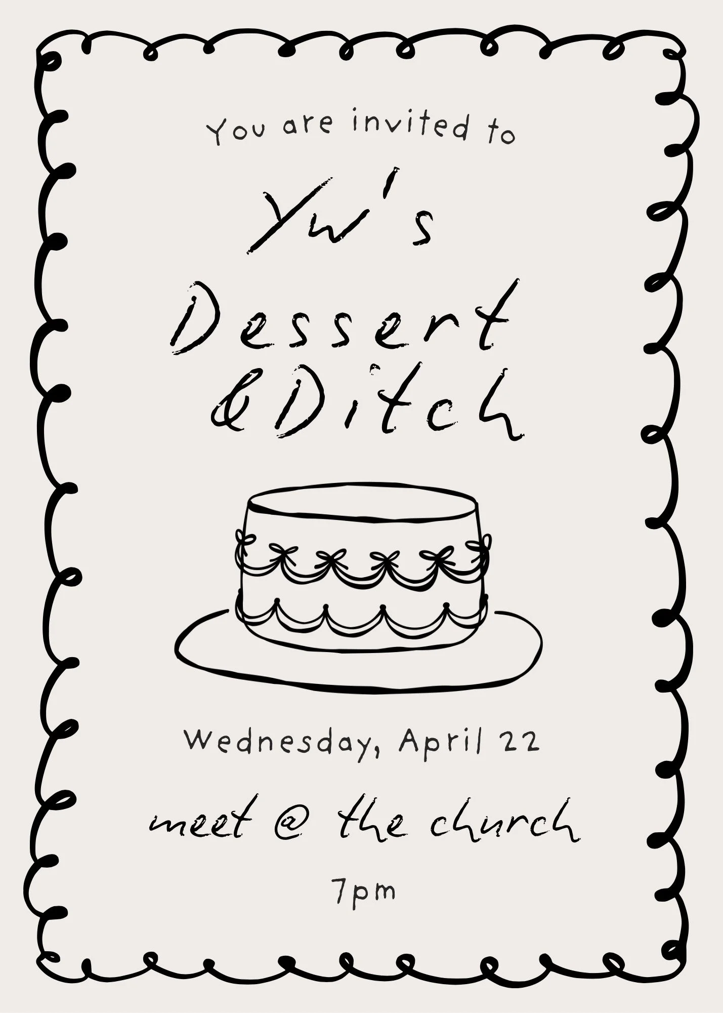 Dessert & Ditch
