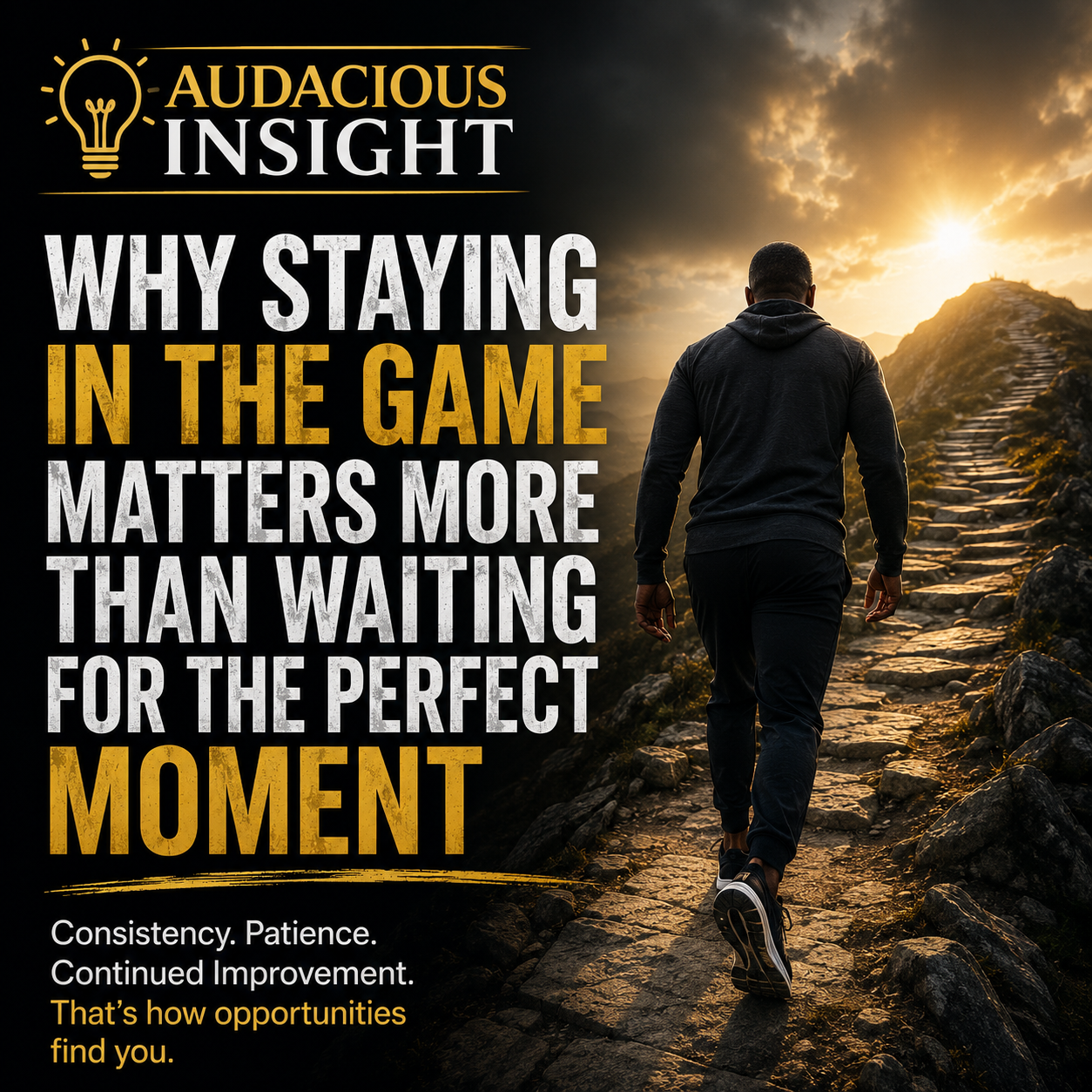 Why Staying in the Game Matters More Than Waiting for the Perfect Moment