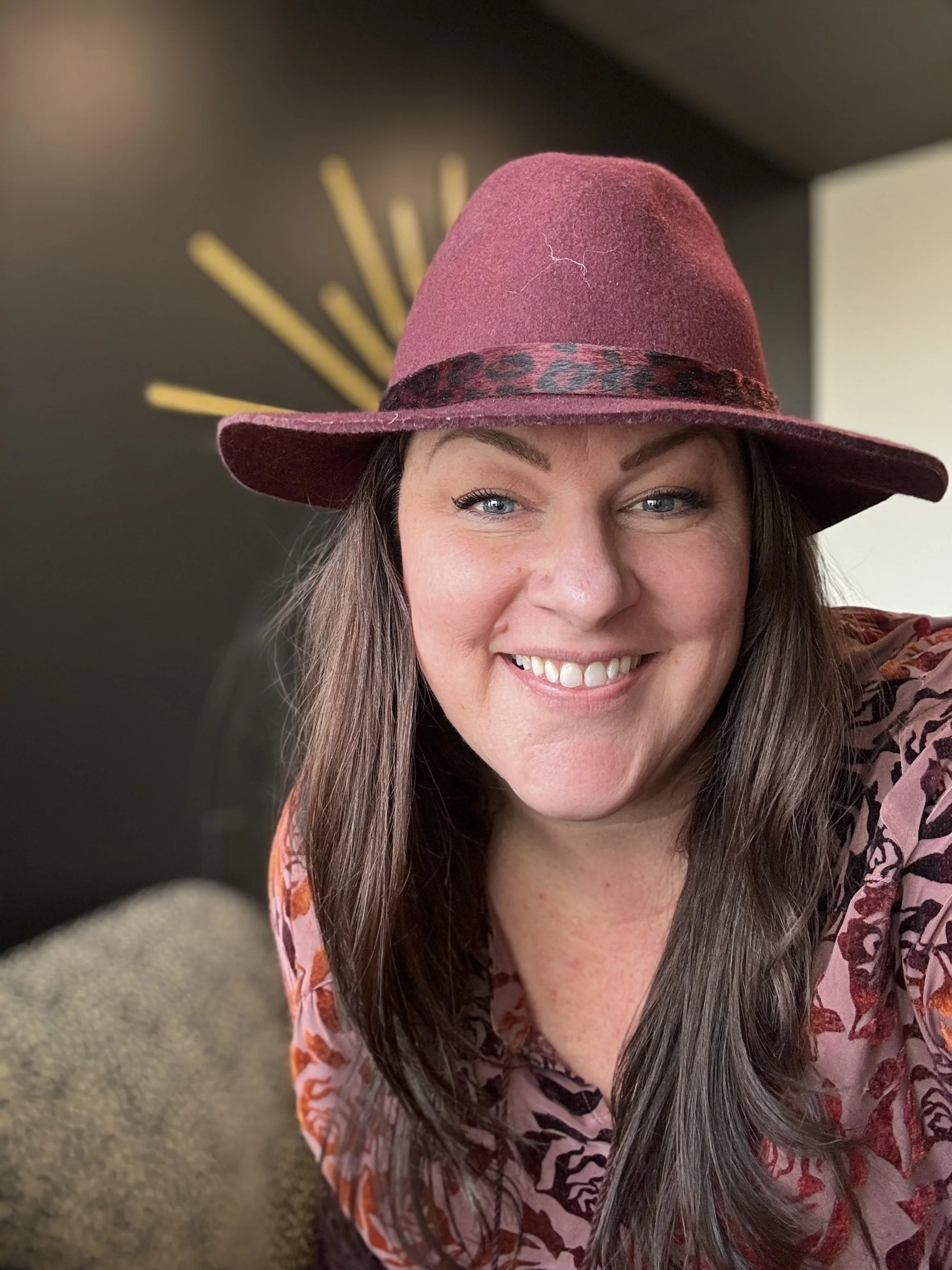coach christine maroon hat