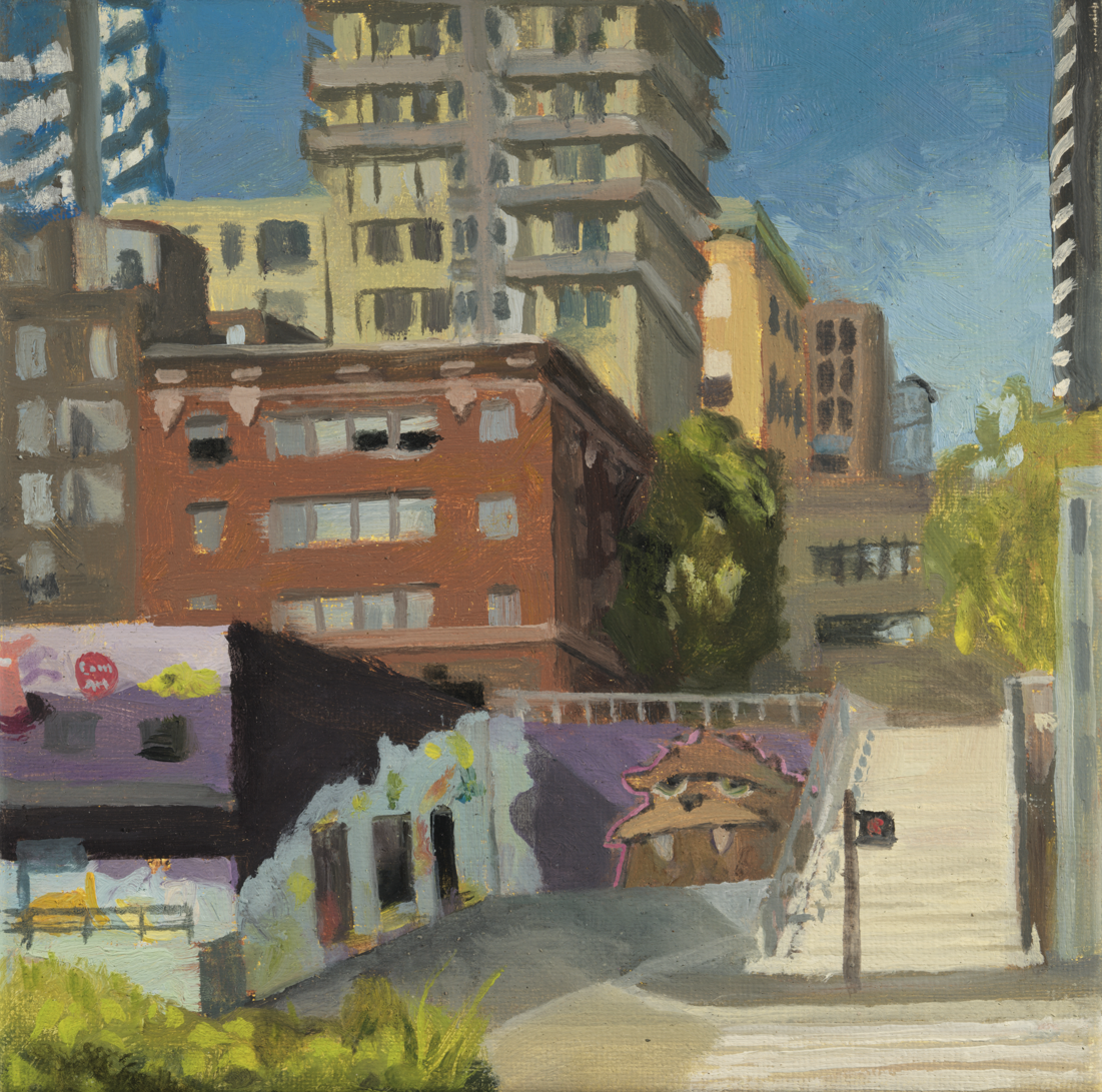 "Local Art" 
6x6 oil on linen