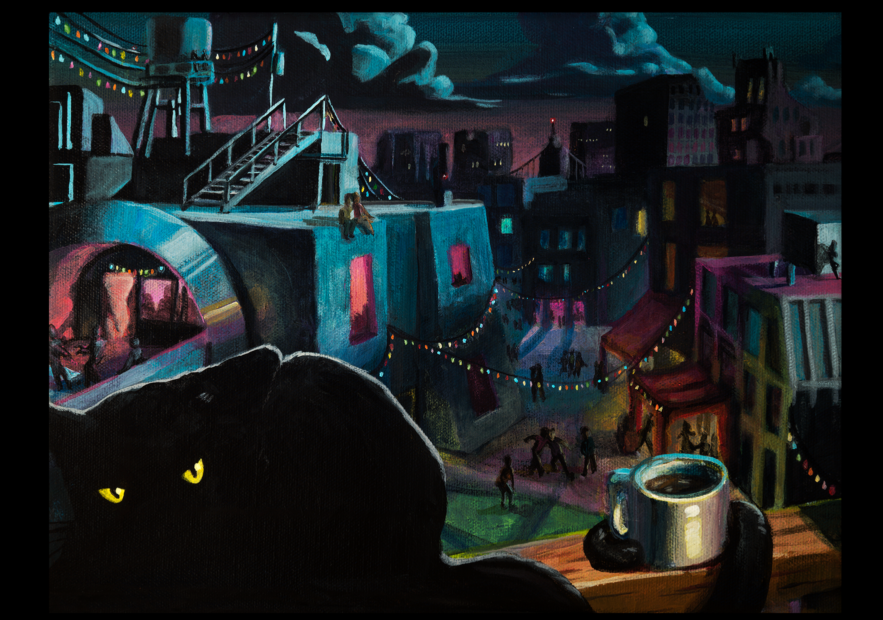 9×12” Acrylic on canvas. Available