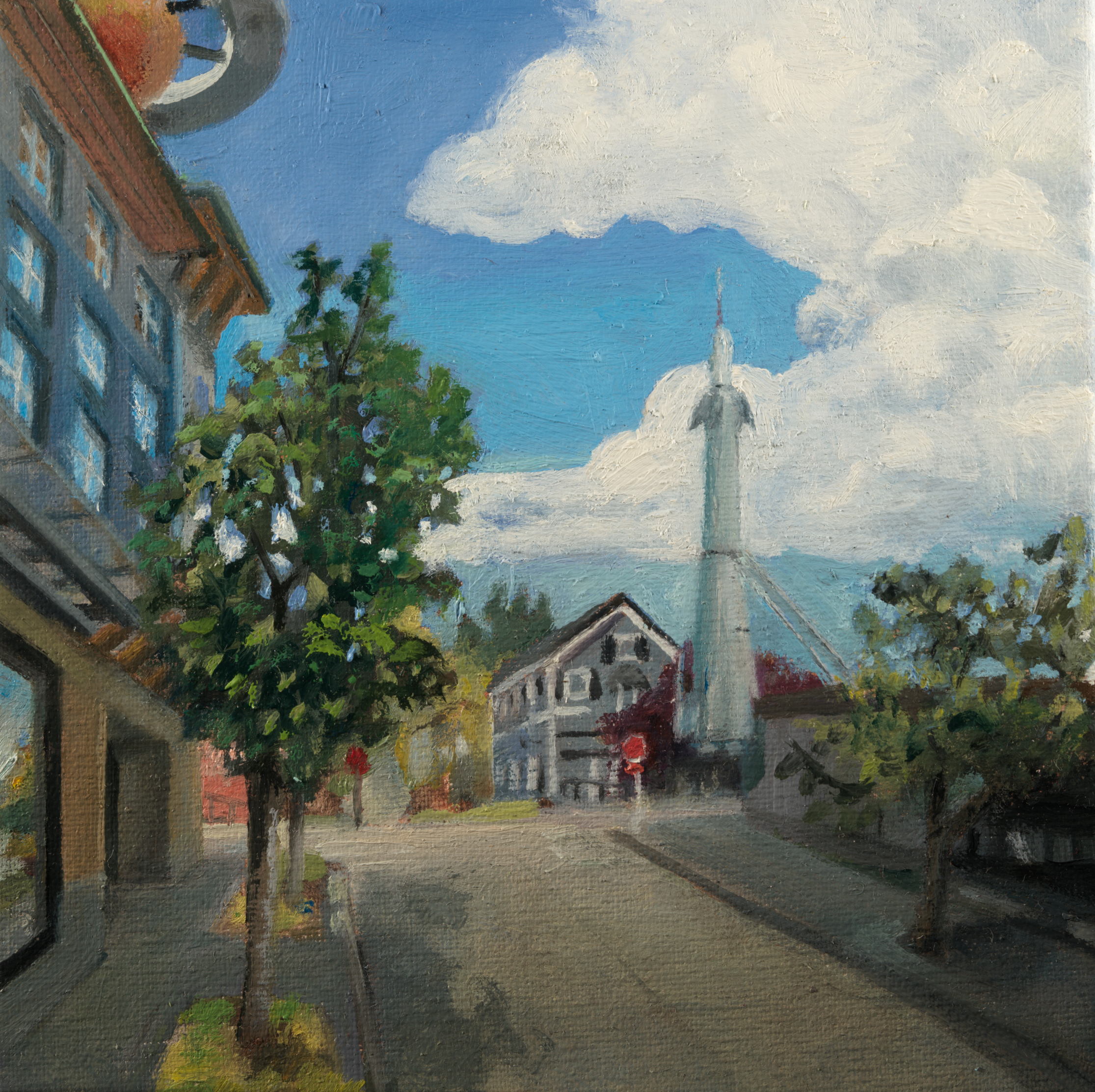 "Fremont Rocket" 
6x6 oil on linen